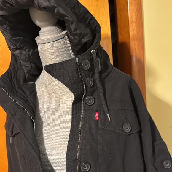 Levi’s light weight military jacket plus size black NWT - Picture 10 of 12